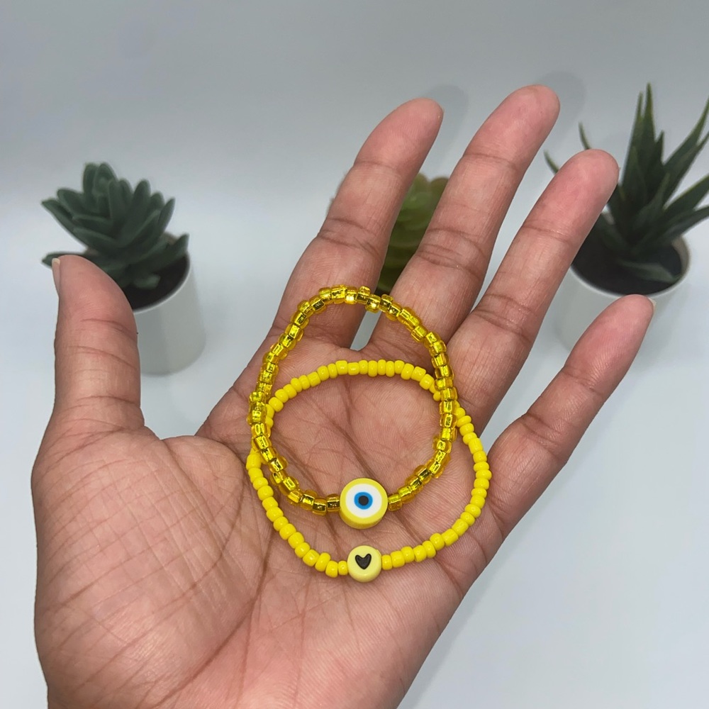 Handmade Trendy Y2K Inspired Glass Seed Bead Bracelet Set